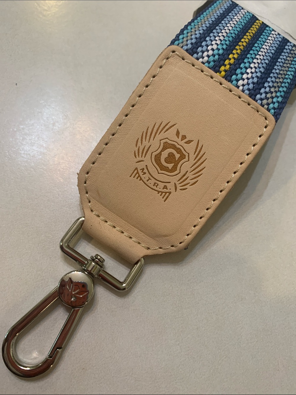NWOT Consuela Chambray Webbing Crossbody Strap - Picture 13 of 15